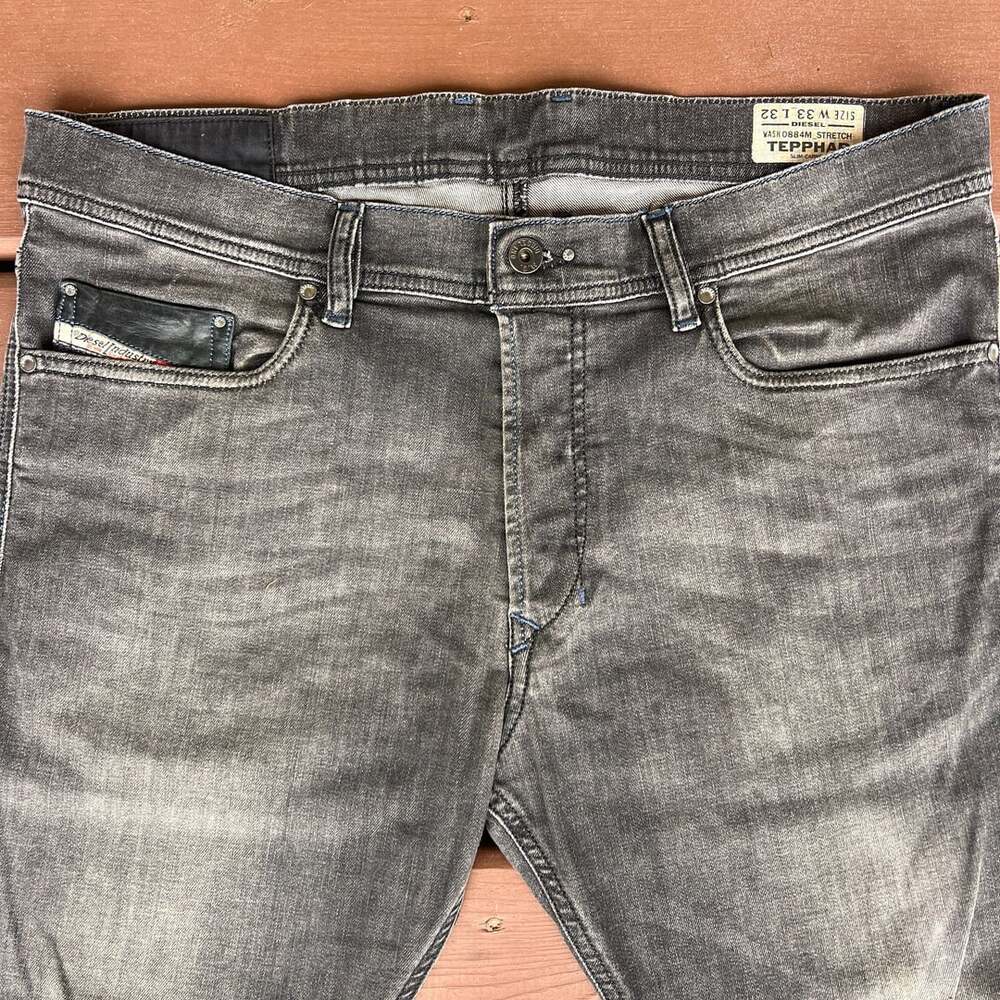 Diesel Tepphar Slim Carrot Jeans Size W33 L32 Dark Gray Wash *SEE DESCRIPTION*